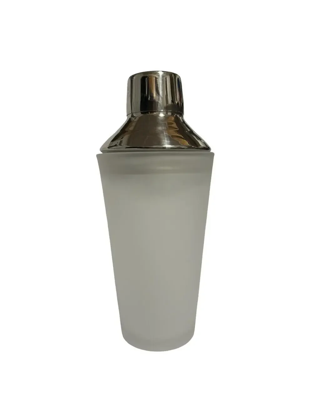 Grey Goose Frosted Glass Cocktail Shaker Stainless Steel Lid Barware Mixer‎